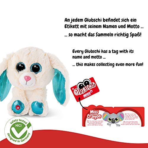 NICI - Glubschis Peluche Conejo Wolli-Dot, Blanco y Azul (46617)