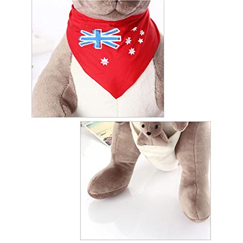 NIDONE Canguro Peluche Juguete Bebé Peluche Juguetes Peluches Tranquilos Comodidad Canguro Juguete Animado Flappy The Kangaroo Madre con Peluche De Peluche para Niños Oscuro Gris