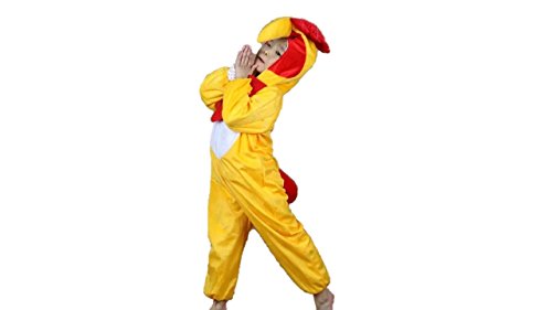 Niños Disfraces de Animales Niños Niñas Unisex Disfraces Cosplay Niños Onesie (Gallo, M (para niños de 90 a 105 cm de Altura))