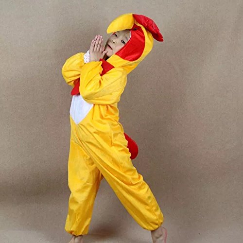 Niños Disfraces de Animales Niños Niñas Unisex Disfraces Cosplay Niños Onesie (Gallo, M (para niños de 90 a 105 cm de Altura))