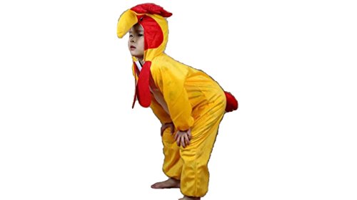 Niños Disfraces de Animales Niños Niñas Unisex Disfraces Cosplay Niños Onesie (Gallo, M (para niños de 90 a 105 cm de Altura))