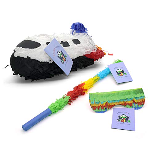 Nislai® Juego de piña de cohete Rocket | ideal para fiestas espaciales de cohete, piñata infantil, regalo de piñata | fiesta de astronauta | incluye máscara y varilla | 40 x 20 x 20 cm