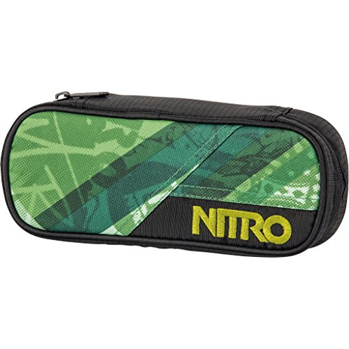 Nitro Snowboards Pencil Case, Estuche 28 cm, Wicked Green