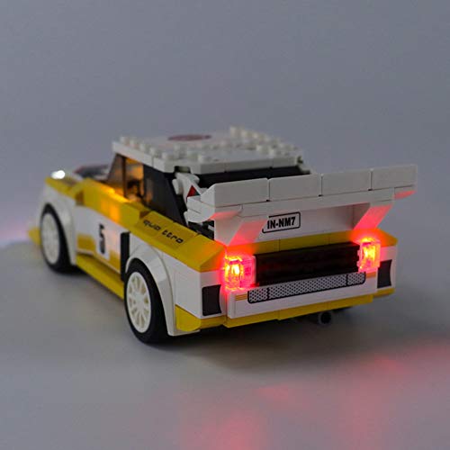 Nlne Kit De Iluminación Led para 1985 Audi Sport Quattro S1,Compatible con Ladrillos De Construcción Lego Modelo 76897 (NO Incluido En El Modelo)