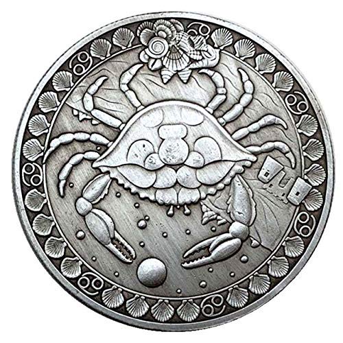 NLR 12 constelación de Monedas conmemorativas Aries / Tauro / Géminis / Cáncer / Leo / Virgo / Libra / escorpión / Sagitario / Capricornio / Acuario / Piscis Recuerdo Artes Colección-1 PC (Cáncer)