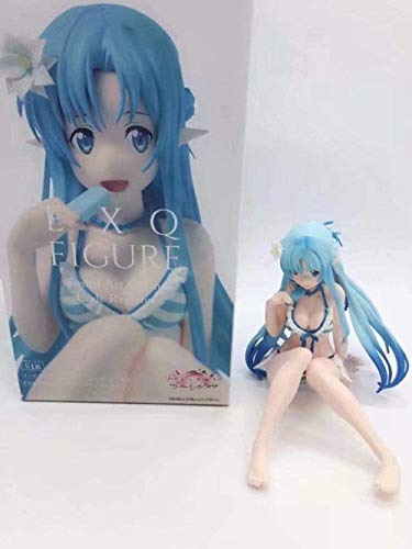 No Anime Sword Art Online EXQ Code Registe EXQ Figure Yuuki Asuna Swimsuit Ver. Figura de acción de PVC, Regalos de Anime, Juguetes, Kits de Modelos 12 cm