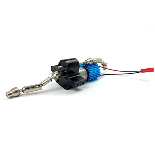 Noblik Engranaje de metal 370 Motor con accionamiento eje accesorio para WPL C14 C24 B24 B36 MN D90 MN99S RC Auto BK