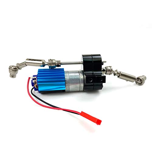 Noblik Engranaje de metal 370 Motor con accionamiento eje accesorio para WPL C14 C24 B24 B36 MN D90 MN99S RC Auto BK