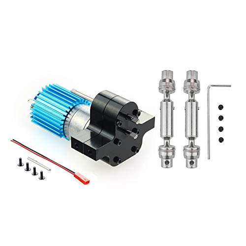 Noblik Engranaje de metal 370 Motor con accionamiento eje accesorio para WPL C14 C24 B24 B36 MN D90 MN99S RC Auto BK