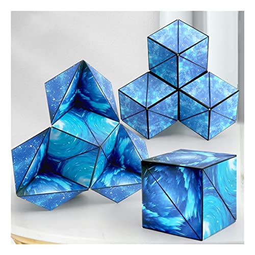 Nuevo cubo magnético 3D, cubo de rubix 3D, cubos de construcción de rompecabezas, 72 variedad de forma Cubo mágico cambiante, rompecabezas de rompecabezas de mano 3D Regalo de juguetes, for empleo y r