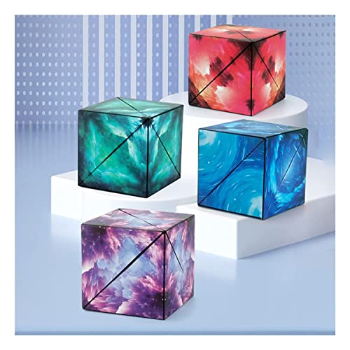 Nuevo cubo magnético 3D, cubo de rubix 3D, cubos de construcción de rompecabezas, 72 variedad de forma Cubo mágico cambiante, rompecabezas de rompecabezas de mano 3D Regalo de juguetes, for empleo y r