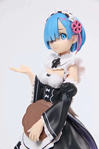 Nuevo Popular 23CM Re Zero Starting Life In Another World Rem Maid PVC Figura de acción Modelo Muñeca Juguetes Estatua de niña hermosa Modelo de escritorio para adultos Colección de muñecas Adornos de