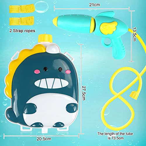 O-Kinee Pistola de Agua, Pistola de Agua de Juguete, Pistola de Agua para Mochila, Water Gun, Juguetes Piscina Water Gun, para Batalla de Agua, Playa, Piscina (Dinosaurio)