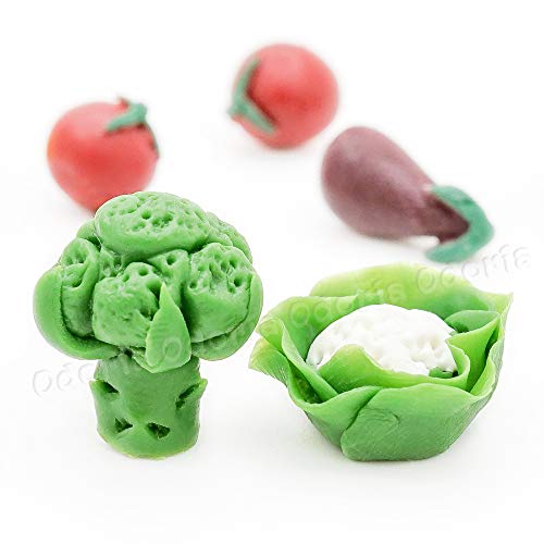 Odoria 1:12 Mini Comida de Juego Miniatura 7pcs Verduras Casa de Muñecas Accesorios de Cocina