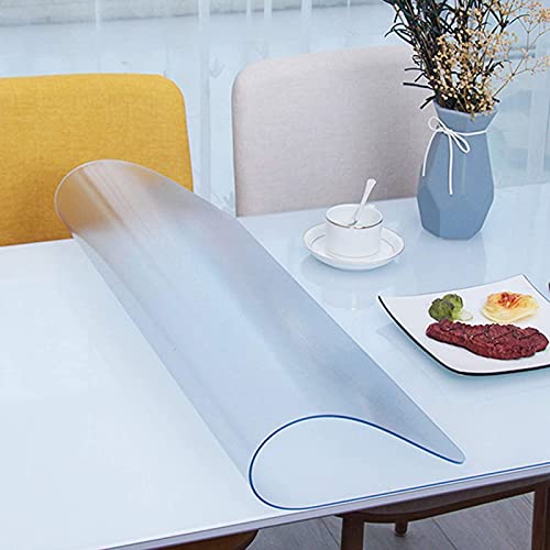 Office Estera De ProteccióN,Protector De Suelo De PVC Esmerilado Mantel Transparente,PVC Grueso 1.5mm Impermeable para Mesa,para Suelo De Escritorio(Size:70x140cm/27.56x55.12in)