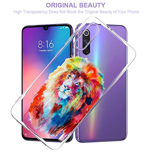 Oihxse Compatible con Xiaomi Redmi 7A Funda Suave Gel TPU Silicona Cristal Transparente Carcasa Acuarela Animal Pintado Patrón Protectora Estuche Bumper Caso Case (B8)