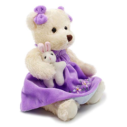 Oitscute - Oso de peluche con tela (25 cm)