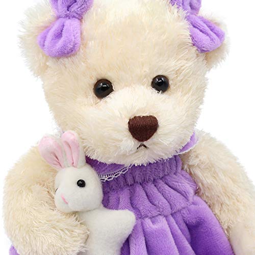 Oitscute - Oso de peluche con tela (25 cm)