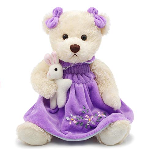 Oitscute - Oso de peluche con tela (25 cm)