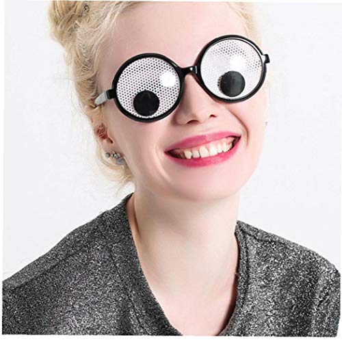 Ojos Saltones Divertido Gafas Anteojos Ronda Sacudiendo Accesorios Ojos Vidrios Del Partido Broma Para Adultos De Los Niños Del Partido De La Novedad De La Navidad Regalos Bolsa De 1pc Fillters