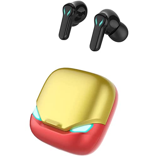 OMGD Auriculares inalámbricos, Auriculares para Juegos con cancelación de Ruido incorporados Bluetooth 5.1, Efectos de luz geniales con Modos de música y Juegos