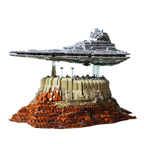 Onenineten Juego de construcción de destructor de estrellas 5162 piezas grandes UCS Jedha City, Super Star Destroyer, nave espacial MOC, bloques de montaje, compatible con Lego Star Wars