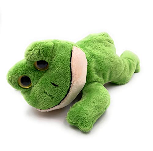 Onwomania Peluche Juguete Suave Peluche Sapo renacuajo Anfibio Rana Longitud 22 cm Verde