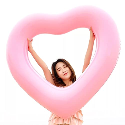 Oowaga Ins Anillo de natación gigante de corazón caliente Flamingo unicornio inflable piscina flotador cisne piña flota juguetes de agua de pavo real