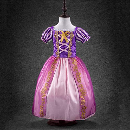 OPAKY Vestido de Fiesta Princesa Niña Bebé Disfraz de Unicornio Ceremonia Cumpleaños Vestido Infantil Flores Carnaval Niña Cosplay