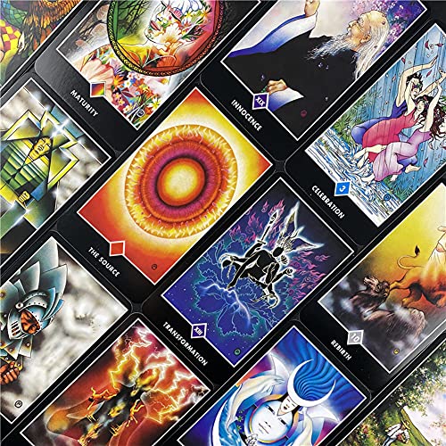 Osho Zen Tarot Card Tarjeta de Juego Inglés Divinación Tarot Tarot Familia Familia Partido Juego de Tarjetas Juego de Mesa para Uso Personal