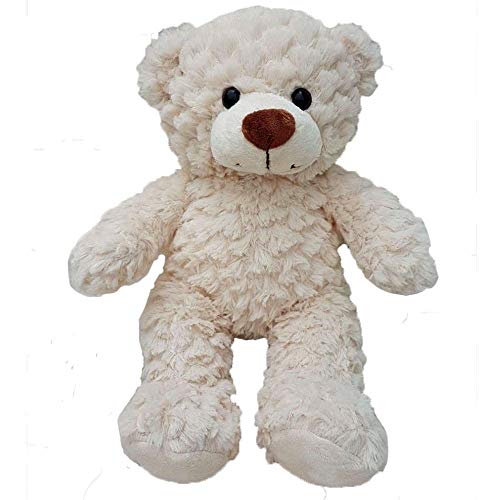 Oso de peluche de color crema arrugado – Peluche suave – 25 cm – Construye tu propio oso de peluche – Kit de fiesta