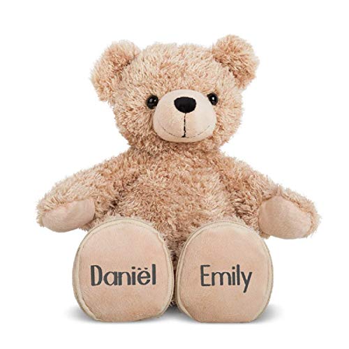 Oso de Peluche Personalizado con Dos Nombres - Personalizado Este Osito de Peluche añadiéndoles Dos Nombre (Peluche de Amor)