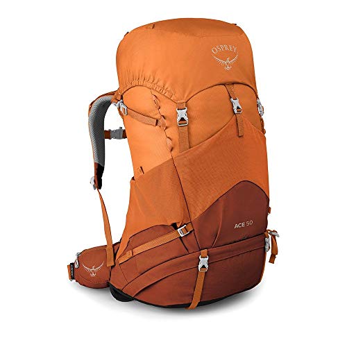 Osprey Ace 50 Mochila Infantil de Senderismo, Unisex niños, Orange Sunset, O/S