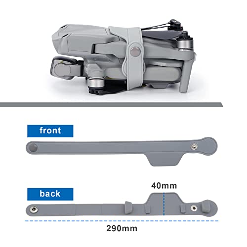 OTOTEC Soporte de sujeción de hélice, de silicona, protección de estabilizador, hoja compatible con Mavic AIR 2/2S Drone Gris