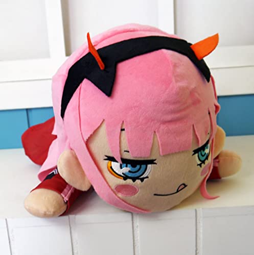 Oujppc Darling In The Franxx 02 Zero Two De Peluche De Juguete, Almohada De Muñeca De Peluche con Figura De Anime, Regalo De Peluches para La Colección De Regalos De Aldult, 40 Cm