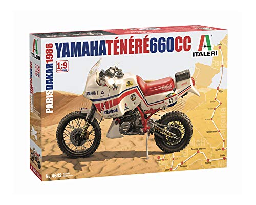 Outletdel ocio Maqueta Moto Yamaha Tenere 660cc 1986. Paris-Dakar. Kit de Montaje. Escala 1/9