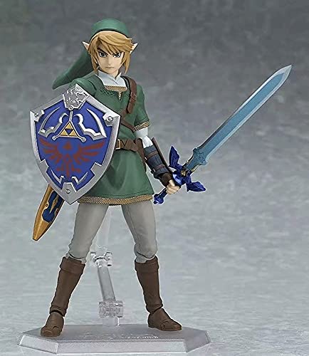 OVERSD The Legend of Zelda Twilight Princess: Link Deluxe Version Figura De Acción Figma con Accesorios Caja De Color Personaje De Dibujos Animados De Anime Muñeca De Juguete Modelo De Estatua