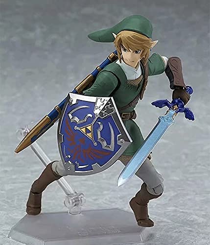 OVERSD The Legend of Zelda Twilight Princess: Link Deluxe Version Figura De Acción Figma con Accesorios Caja De Color Personaje De Dibujos Animados De Anime Muñeca De Juguete Modelo De Estatua