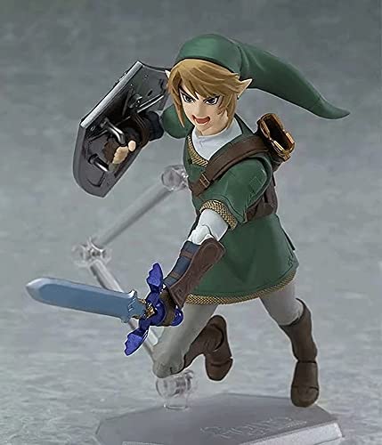 OVERSD The Legend of Zelda Twilight Princess: Link Deluxe Version Figura De Acción Figma con Accesorios Caja De Color Personaje De Dibujos Animados De Anime Muñeca De Juguete Modelo De Estatua