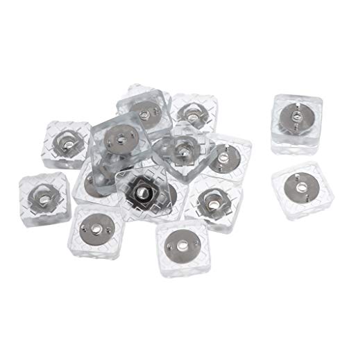 P Prettyia 20pcs Almohadilla de Silicona Antideslizante Parachoques de Ruido Protector de Patas de Sillas Mesas - 22mm Cuadrado