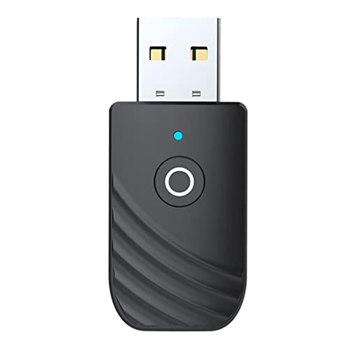 P Prettyia Adaptador USB Bluetooth 5.0 3 en 1, Receptor / Transmisor USB Bluetooth, Adaptador de Audio para El Hogar, Coche, Laptop, Bluetooth Dongle, Entrada Au