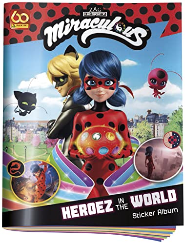 Panini Miraculous Heroez in The World-L'Álbum + 10 fundas Stickers, 004140SPCFGD