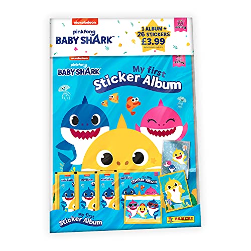 Panini- Pinkfong Baby Shark - Juego de Adhesivos para bebé (BSSTSP)