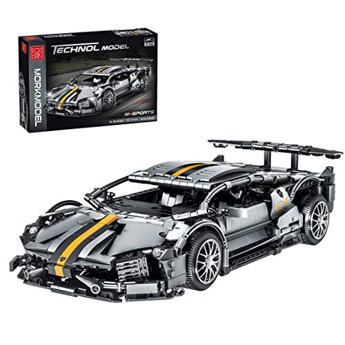 PANQI Kit de construcción de Coche Deportivo Technic para Lamborghini Murcielago 1329 Piezas Modelo de Ladrillos de Coche de Carreras de superdeportivo Compatible con Lego Technic