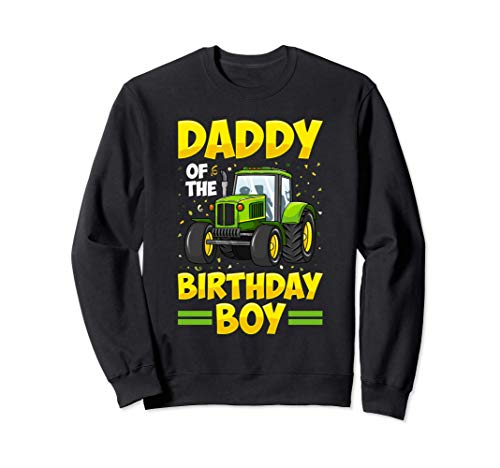 Papá del cumpleañero Tractor Farm Truck Party Sudadera