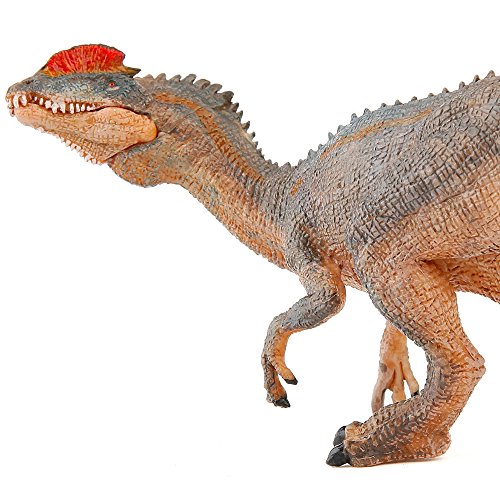 Papo (2055035 Dilophosaure, Figura de Dinosaurio Pintada a Mano, Multicolor