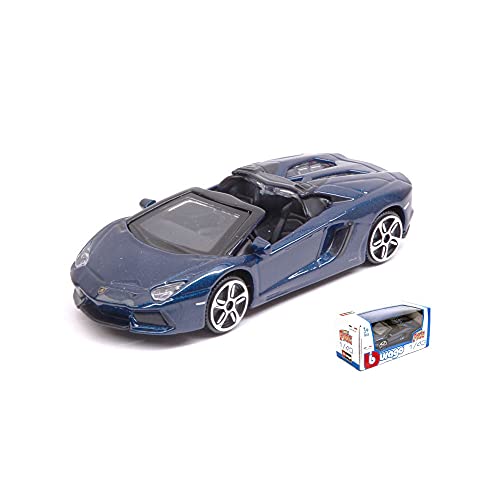 Para Lamborghini AVENTADOR LP700-4 2013 ROADSTER BLUE 1:43 - Burago - Coche de carretera - Die Cast - Modelo