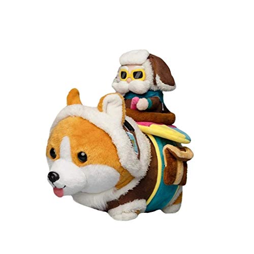 para Liga de Legends Game Figuras, LOL Series Figuras/Corgi/Corki Muñeca de Peluche, Exquisita y Encantadora Forma, se Puede Usar como colección de escaparate Amigos Fig