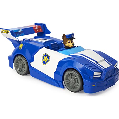 Pat PATROLA LA Protector - VEHICULO XL DE Chase - Coche de policía de la Patrulla Canina con Ruedas funcionales y Figura Chiot Chase - 6063425 - Juguete Infantil 3 años y +