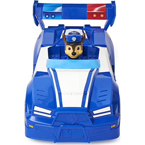 Pat PATROLA LA Protector - VEHICULO XL DE Chase - Coche de policía de la Patrulla Canina con Ruedas funcionales y Figura Chiot Chase - 6063425 - Juguete Infantil 3 años y +